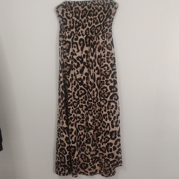 Reverse Dresses & Skirts - Reverse Strapless Animal Print Dress